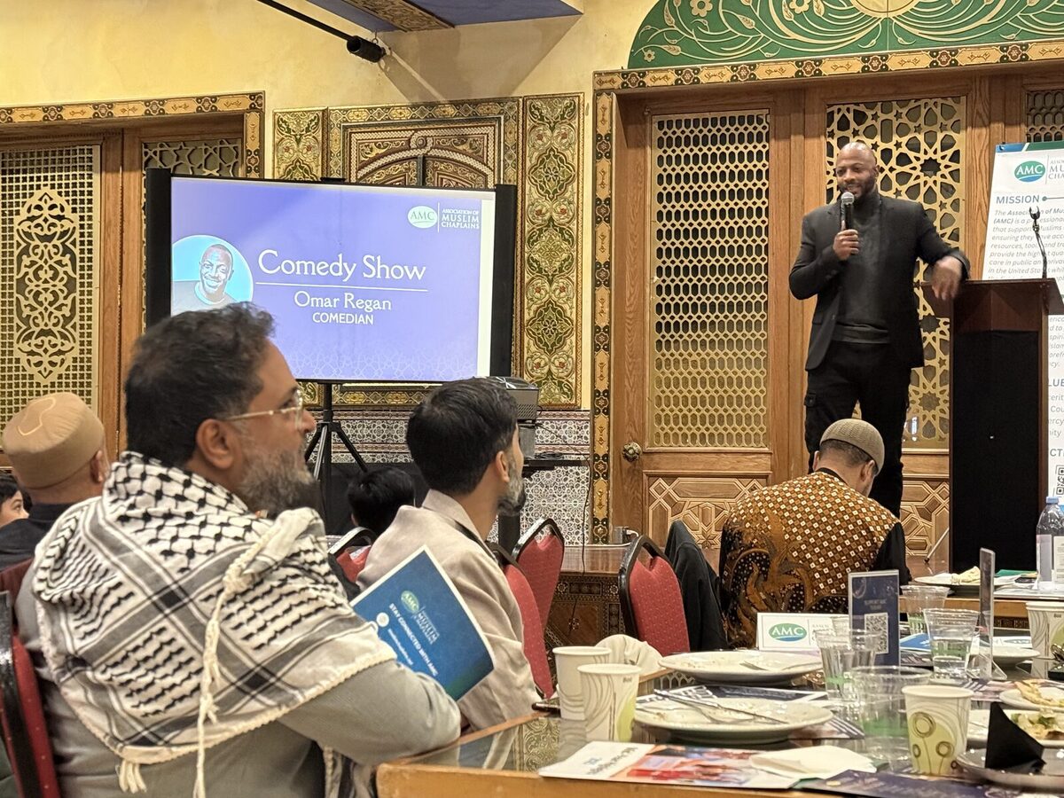 Omar Regan at fundraiser