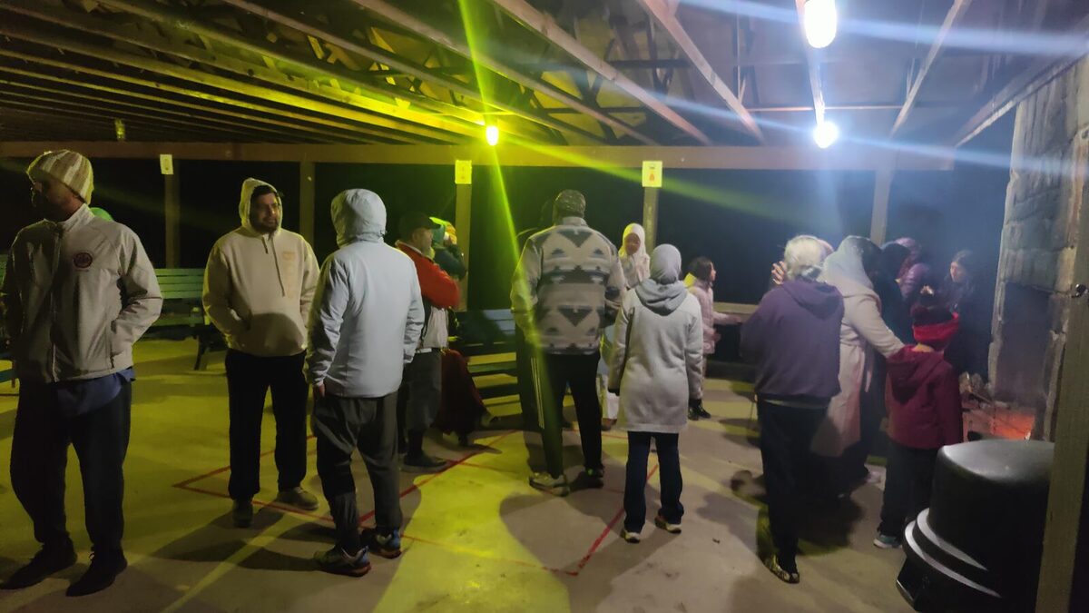 Evening at the retreat